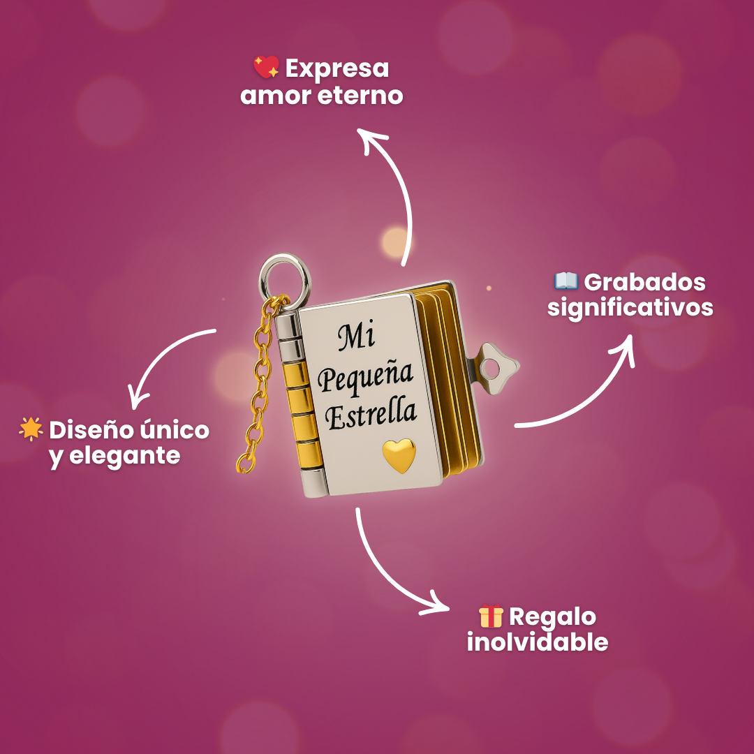 Mi Pequeña Estrella - Collar de libro para hija