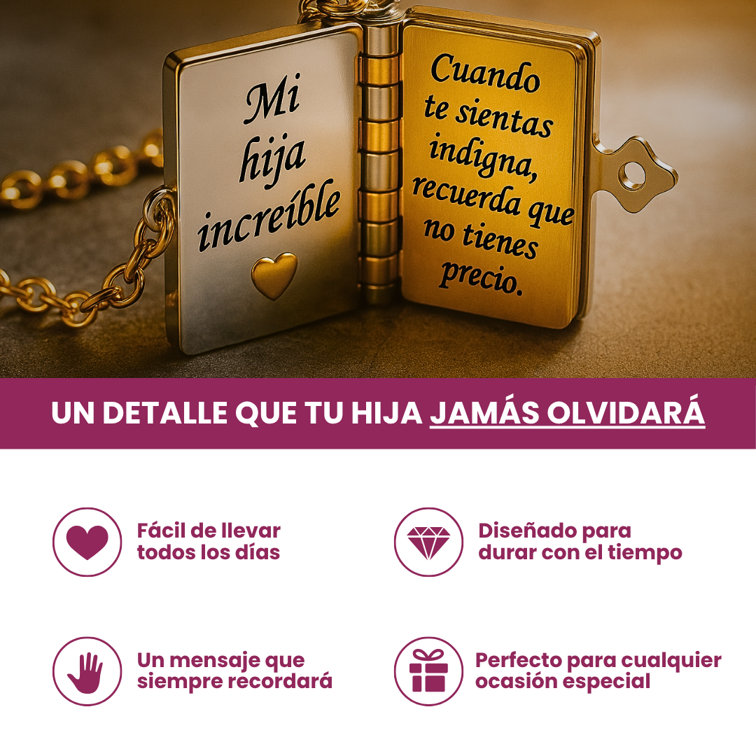 Mi Pequeña Estrella - Collar de libro para hija