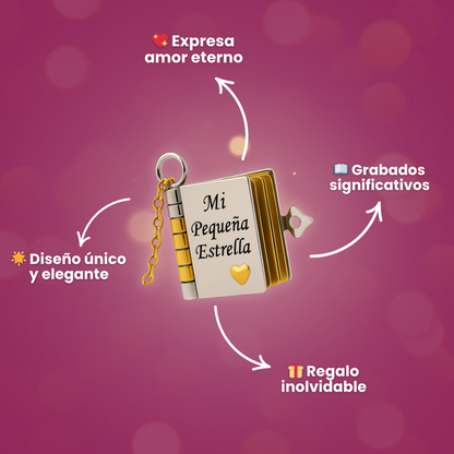 Mi Pequeña Estrella - Collar de libro para hija