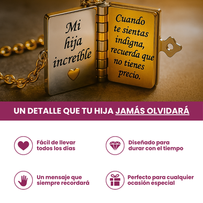 Mi Pequeña Estrella - Collar de libro para hija